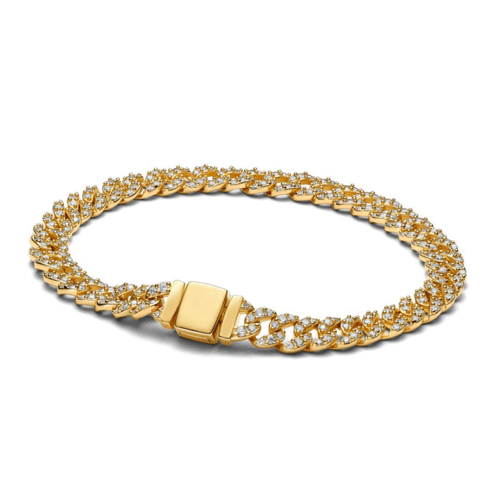 Pulsera Cubana z Moissanitem