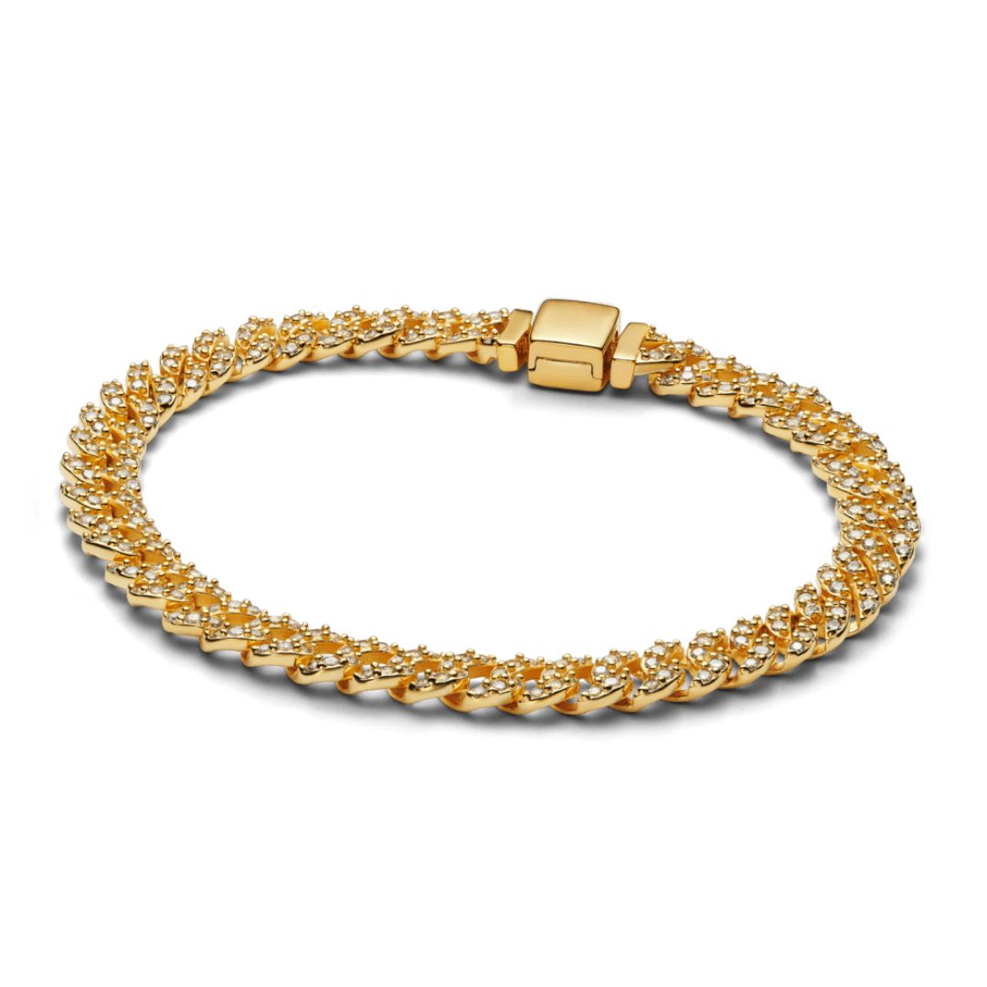 Pulsera Cubana z Moissanitem
