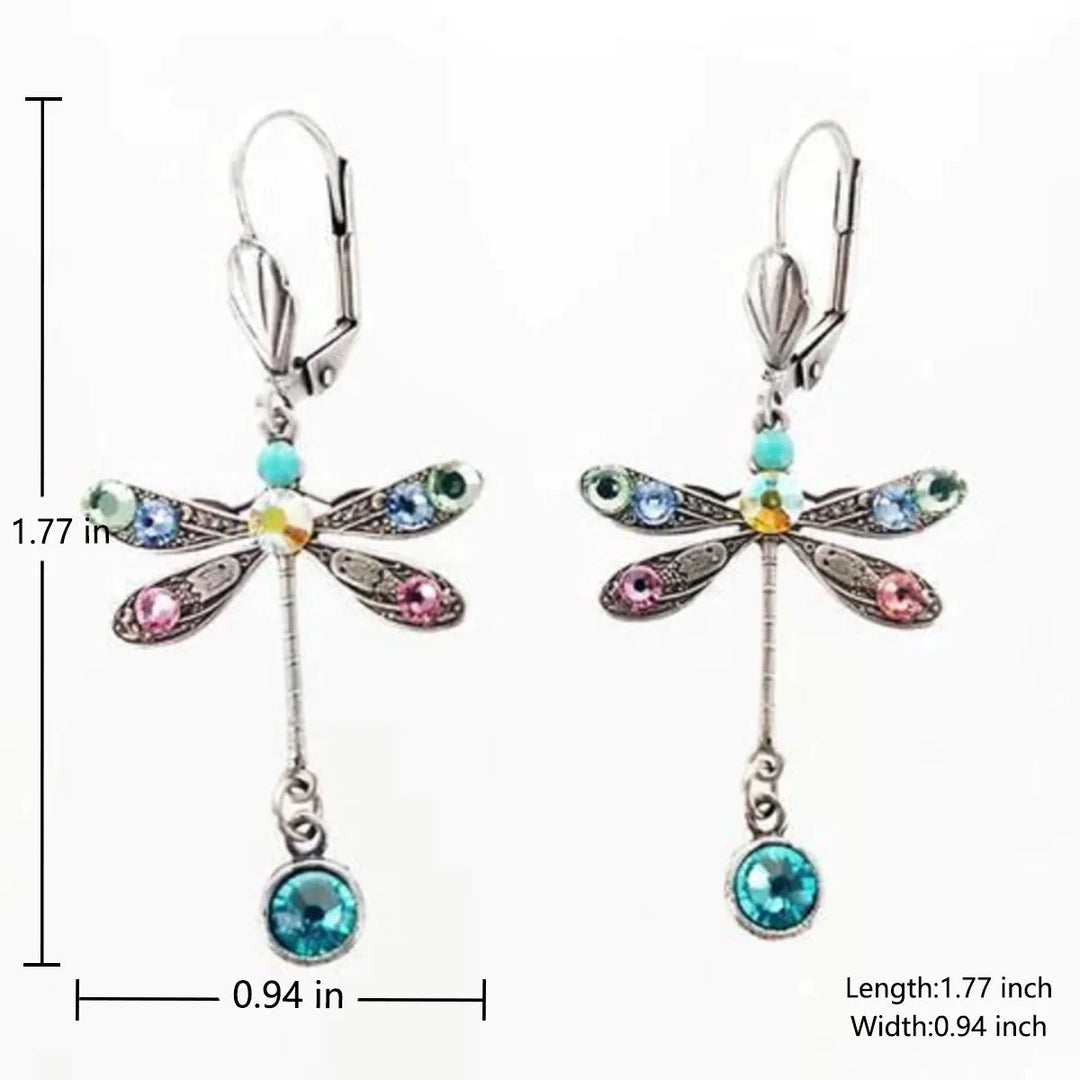 Kolczyki o eleganckim designie w kształcie ważek