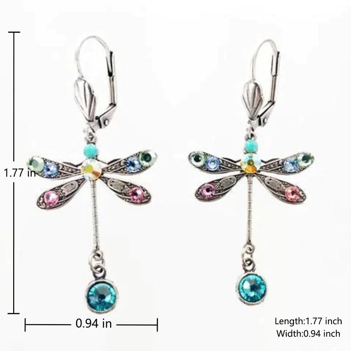 Kolczyki o eleganckim designie w kształcie ważek