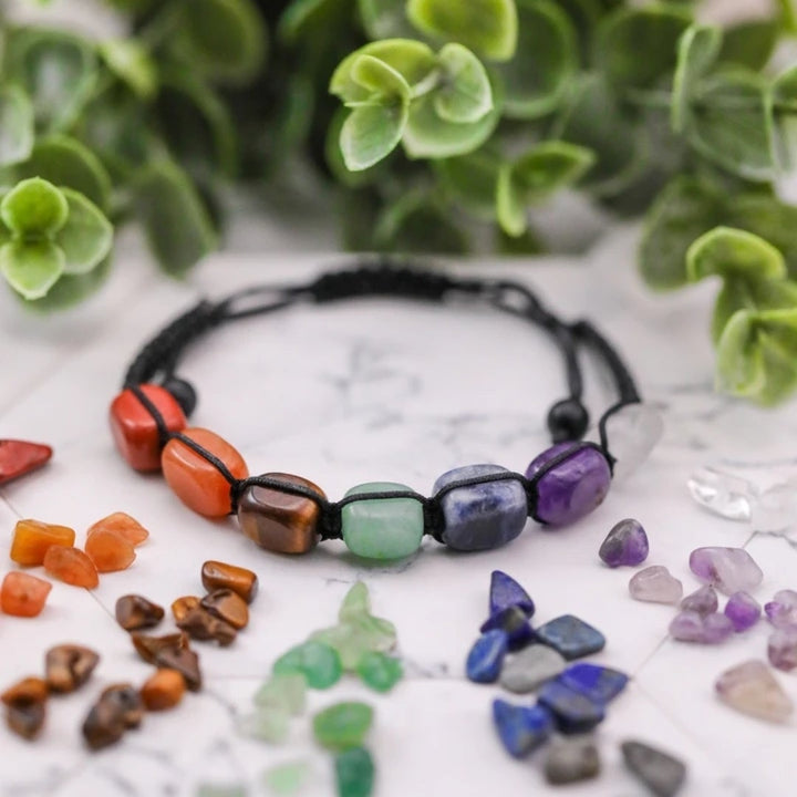 Ręcznie Robiona Bransoletka Wellness z Naturalnych Magicznych Kamieni