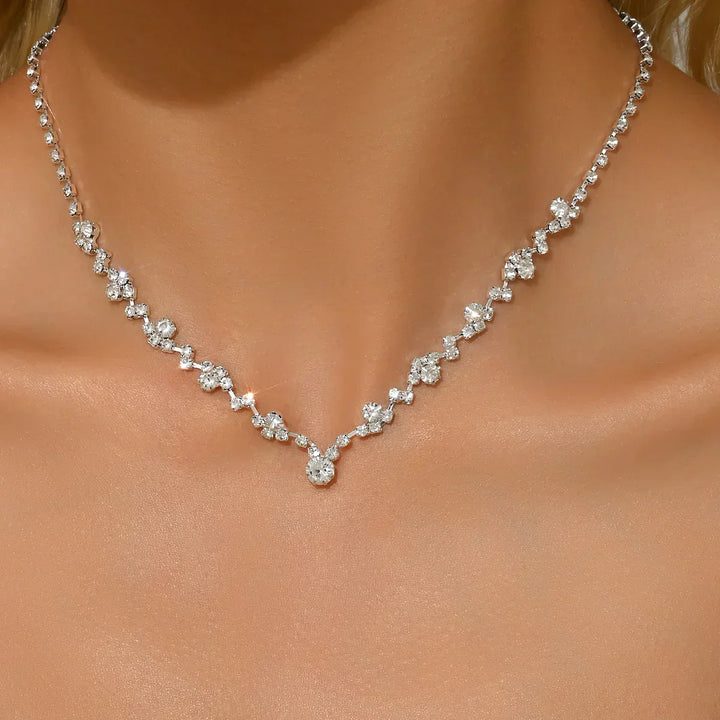 Elegancka Naszyjnik Panny Młodej z Diamentami
