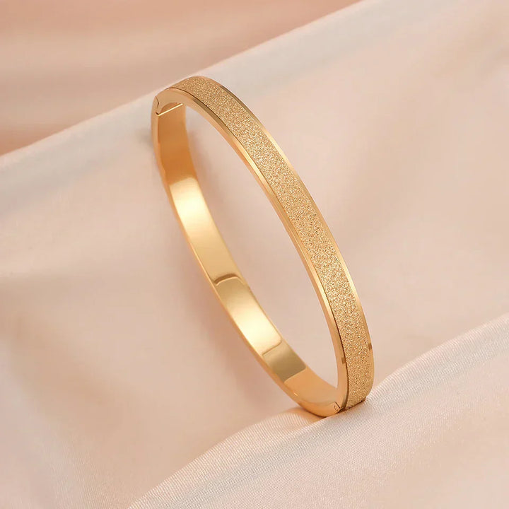 Eleganckie Minimalistyczne W kolorze złota Bransoletki