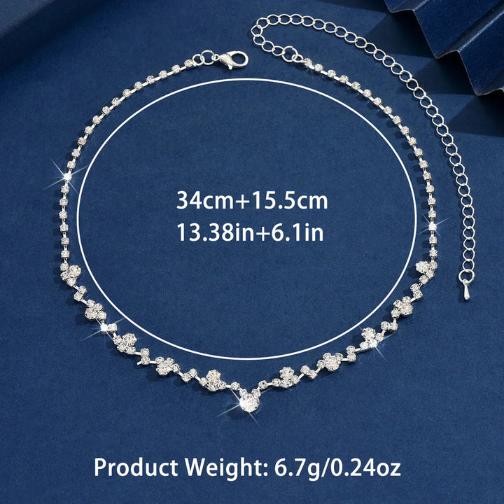 Elegancka Naszyjnik Panny Młodej z Diamentami