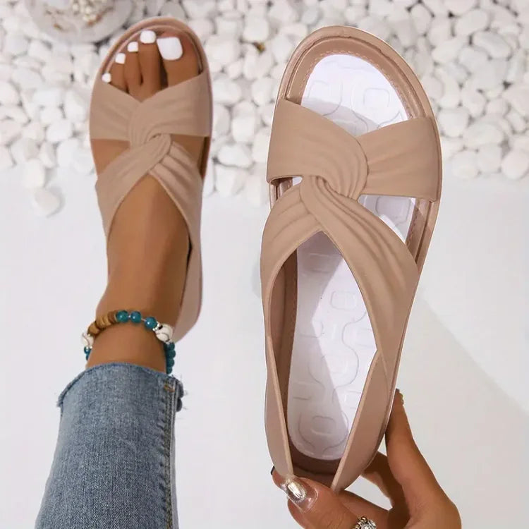 Bequeme Orthopädische Zehensandalen Orthopedic Sandals w kolorze Beżowy
