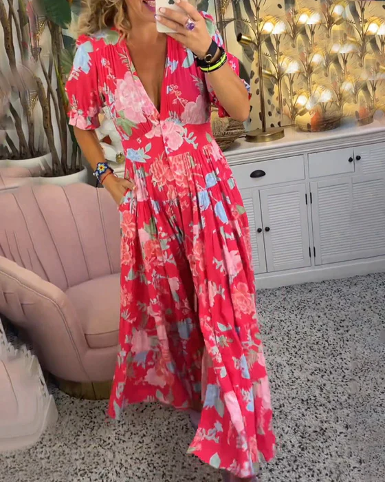 Charmantes Blumen Kleid Summer dress (2)