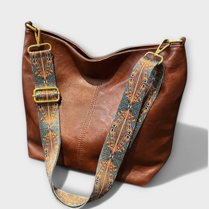 Damska torebka vintage na ramię na co dzień w kolorze Brown (Almost sold out)