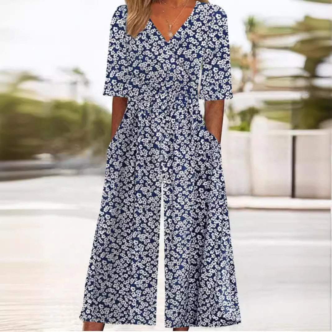 Damski kombinezon boho w kwiaty (6)
