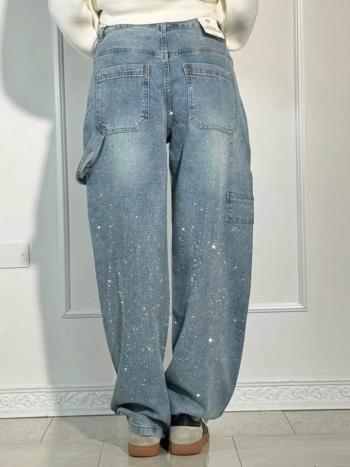 Damskie Jeansy Carpenter z Ozdobami (6)