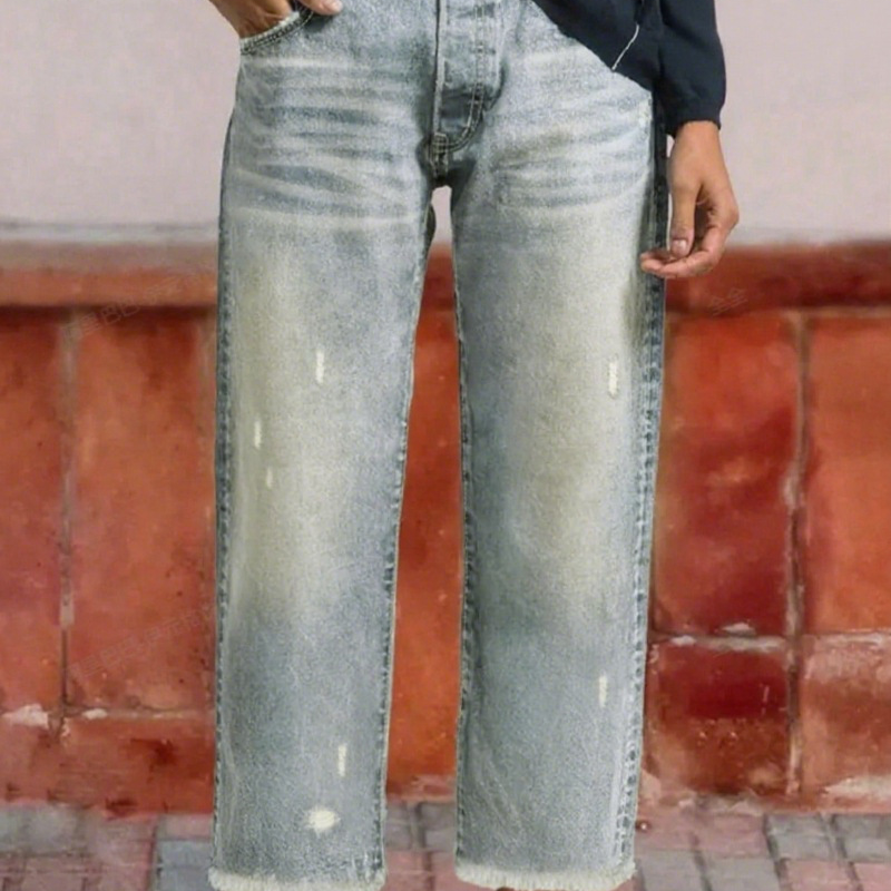 Damskie krótkie jeansy w stylu retro w kolorze Vintage Blau