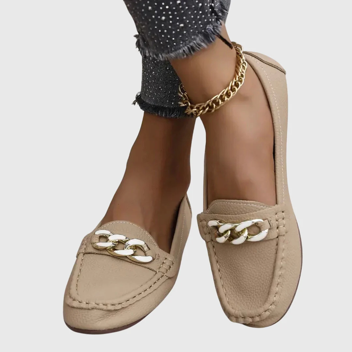 Damskie letnie loafers z łańcuszkiem (6)