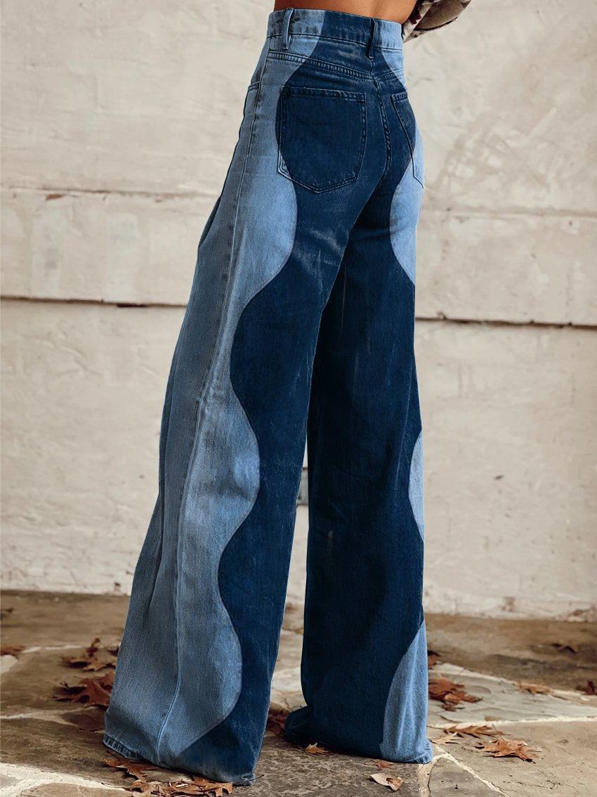 Damskie vintage jeansy na lato (2)