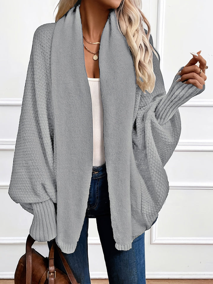 Draped Shawl-Collar Cardigan Cardigan (5)