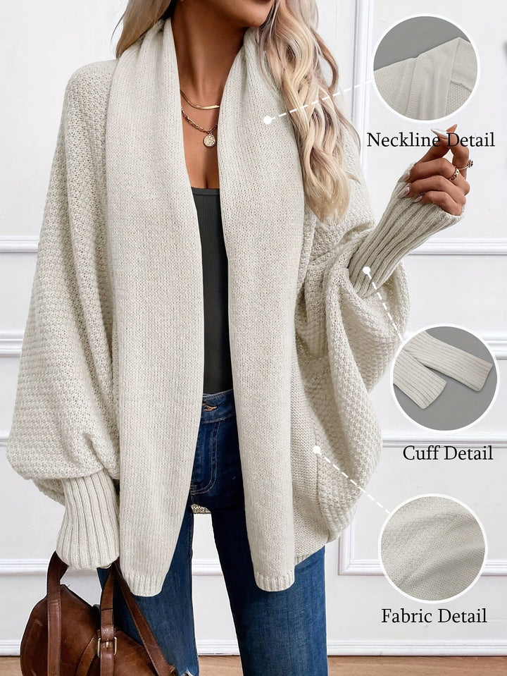 Draped Shawl-Collar Cardigan Cardigan (6)