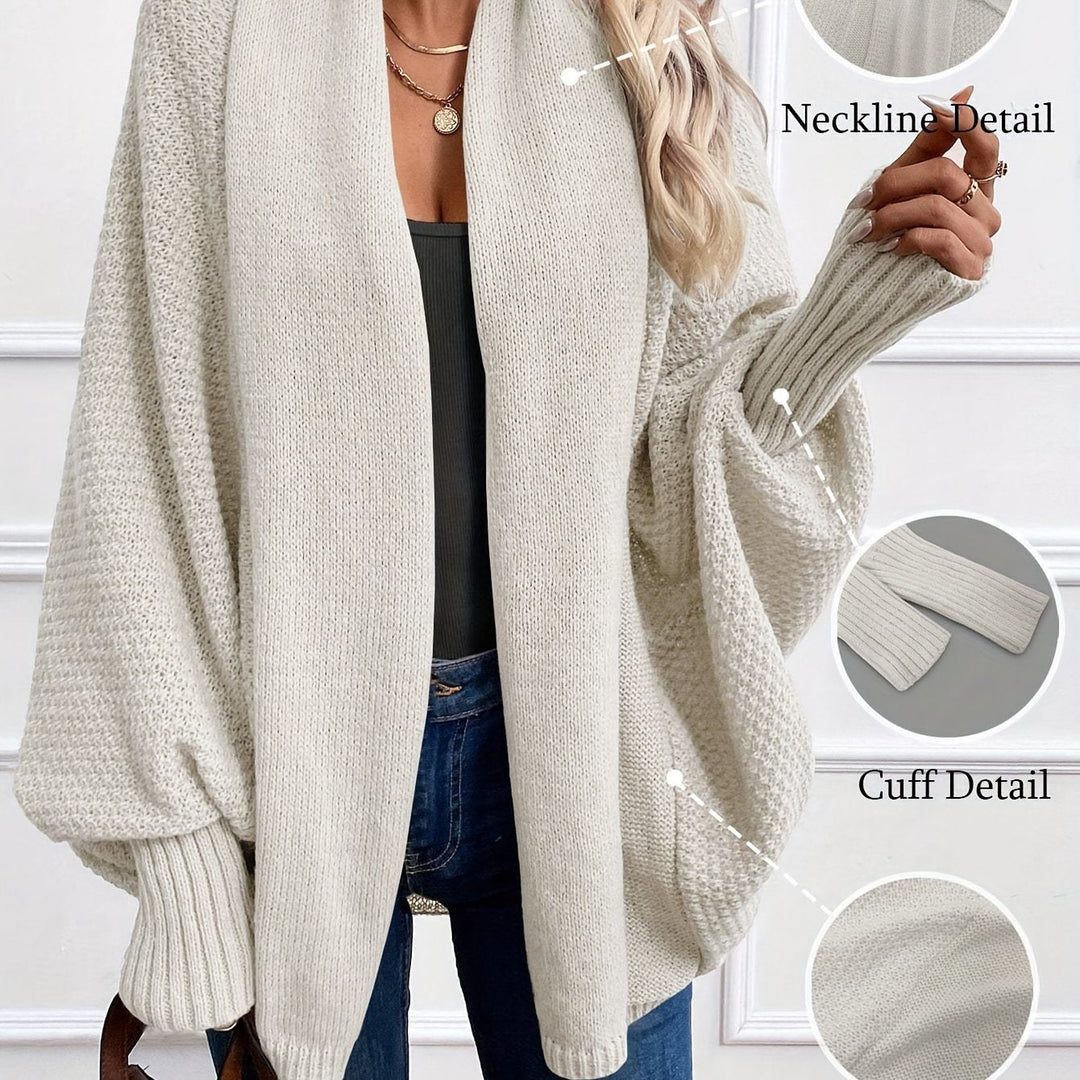 Draped Shawl-Collar Cardigan Cardigan w kolorze Milky