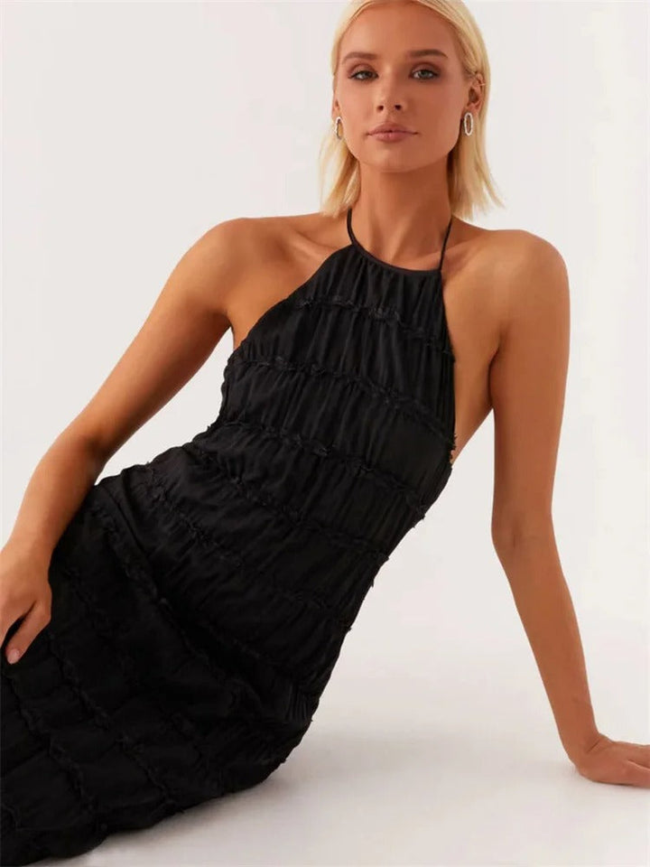 Elegancka Maxi Sukienka Halter z (4)