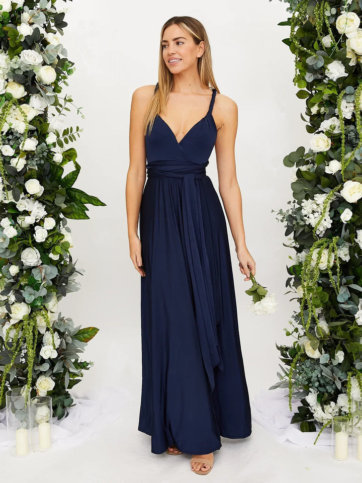 Elegancka sukienka letnia w kolorze Granatowy