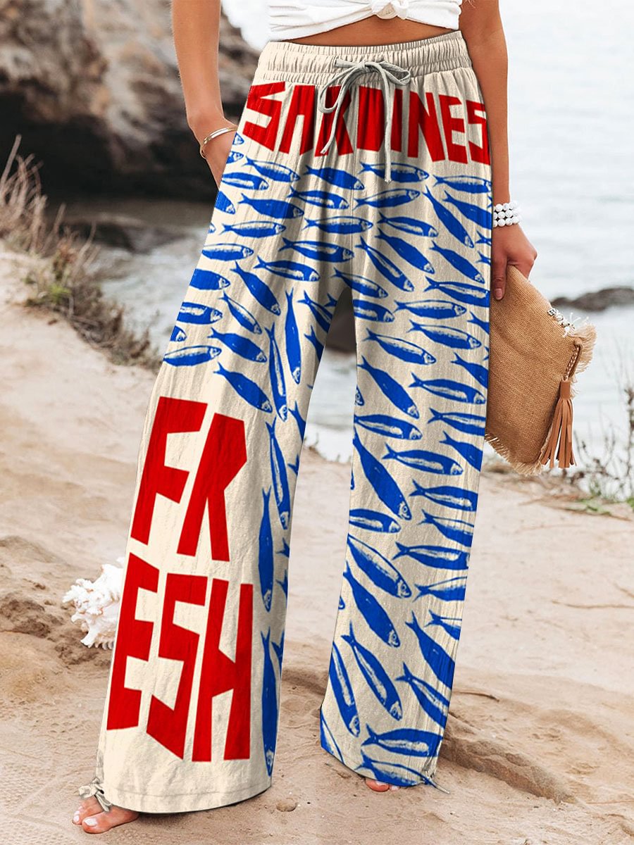 Eleganckie damskie szerokie spodnie w kolorze Stil 7