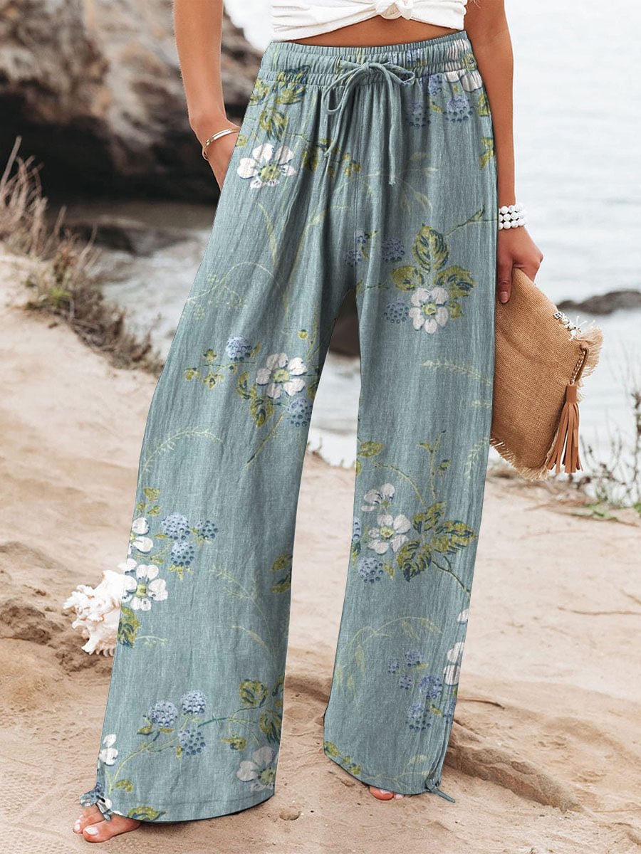 Eleganckie damskie szerokie spodnie w kolorze Stil 8