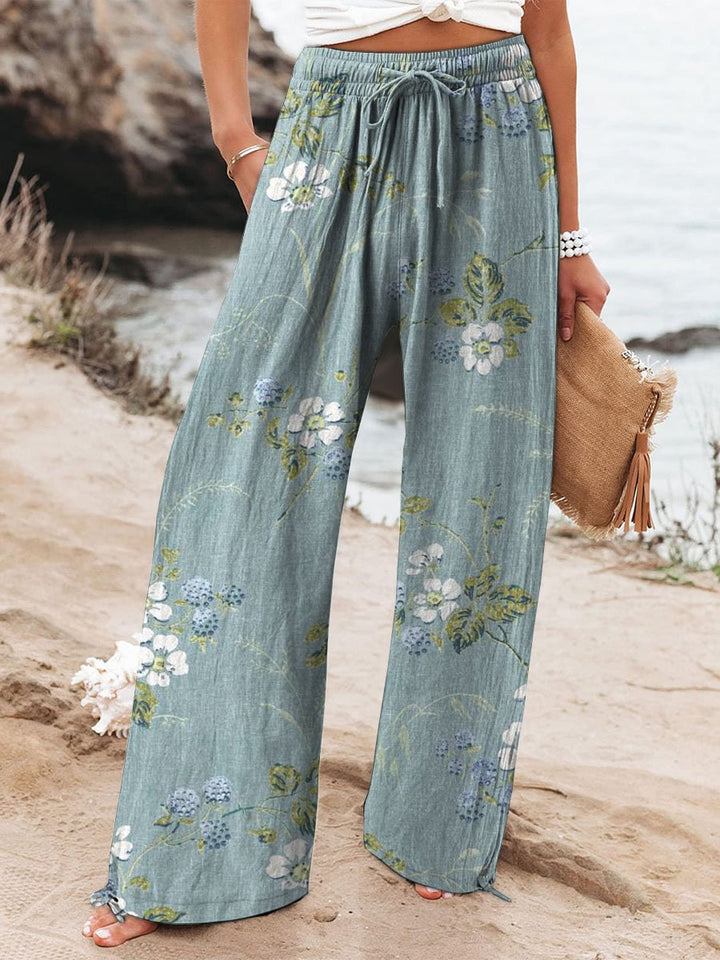 Eleganckie damskie szerokie spodnie w kolorze Stil 8