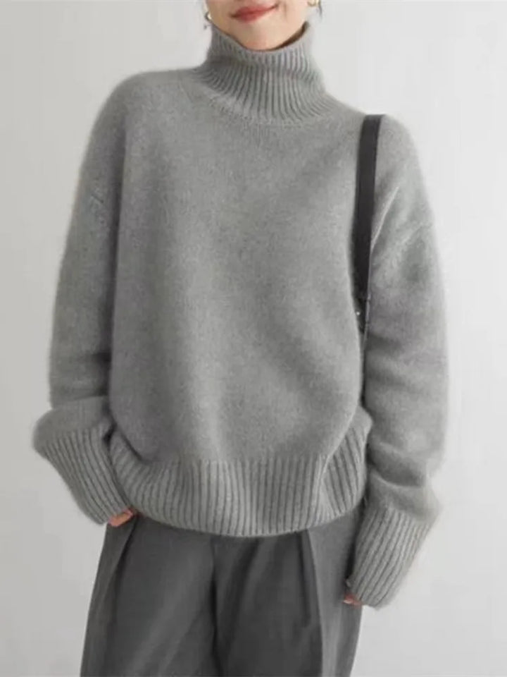 Eleganter Rollkragenpullover Damen pullover (4)