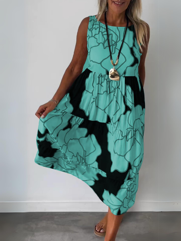 Elegantes Blumenkleid für Frauen Summer