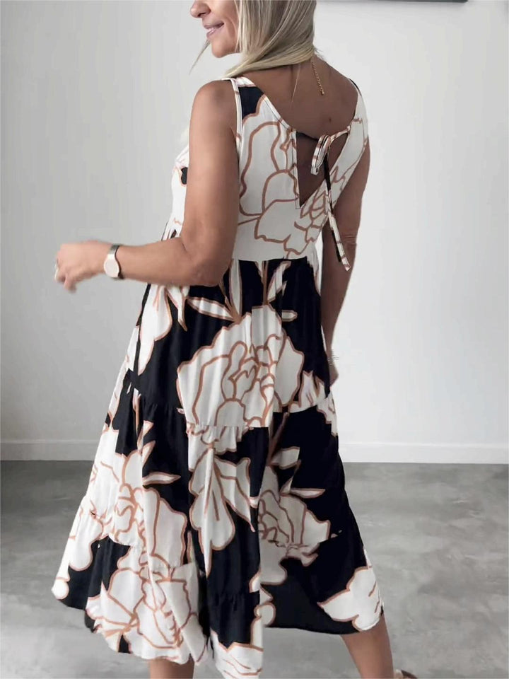 Elegantes Blumenkleid für Frauen Summer (2)