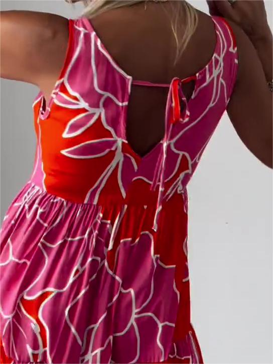 Elegantes Blumenkleid für Frauen Summer (4)