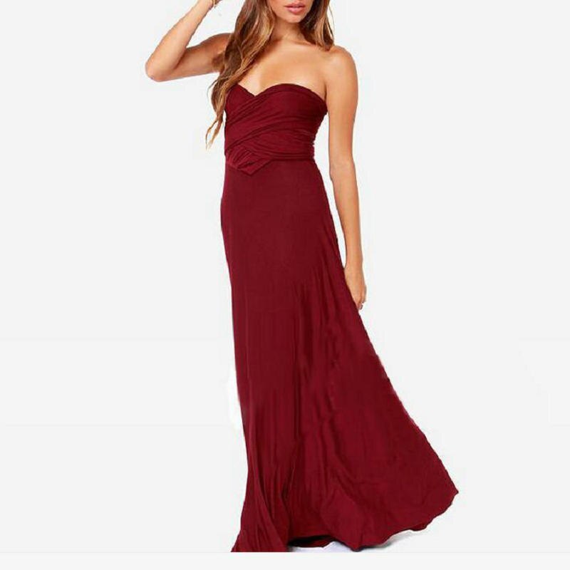 Elegantes Multikleid Wedding guest dress w kolorze Bordowy