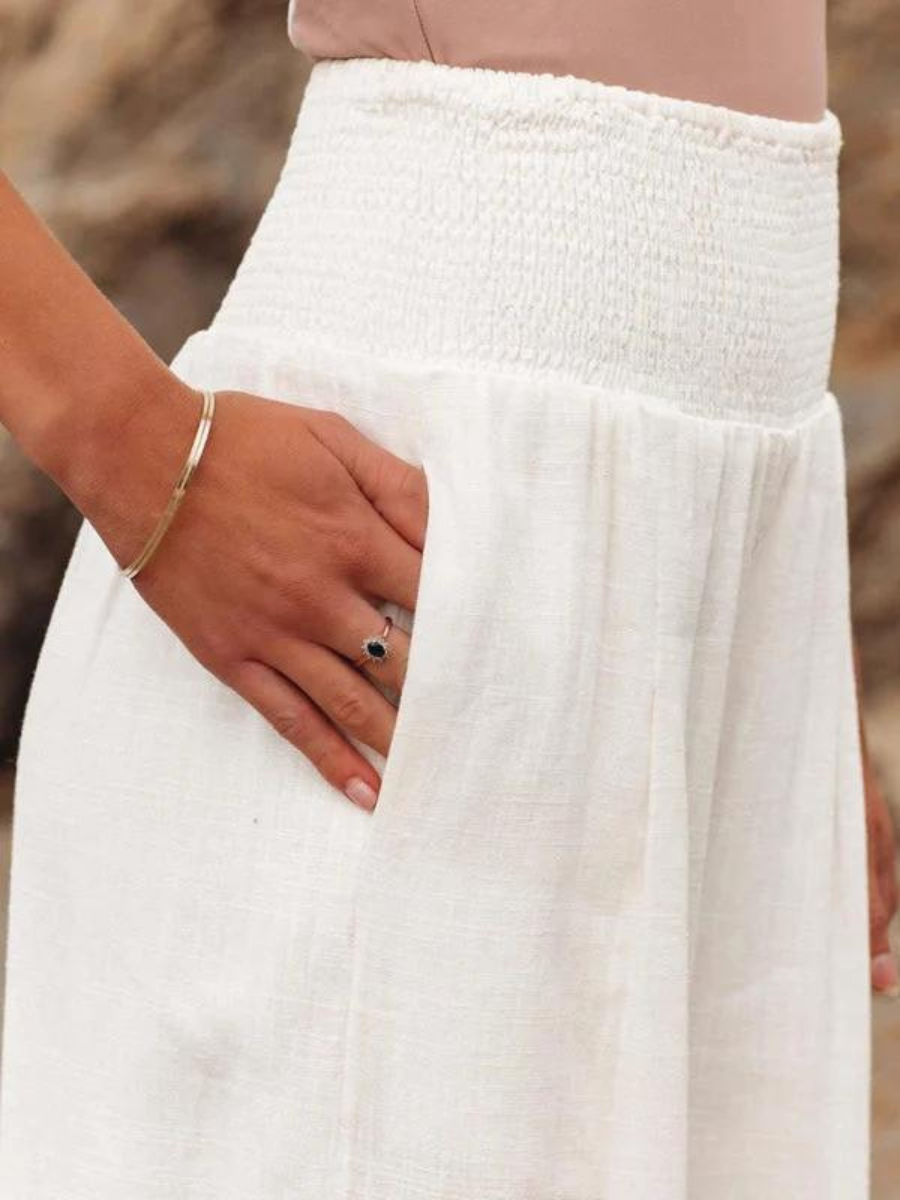 Fließende Strandhose mit Weiten Beinen Wide (4)
