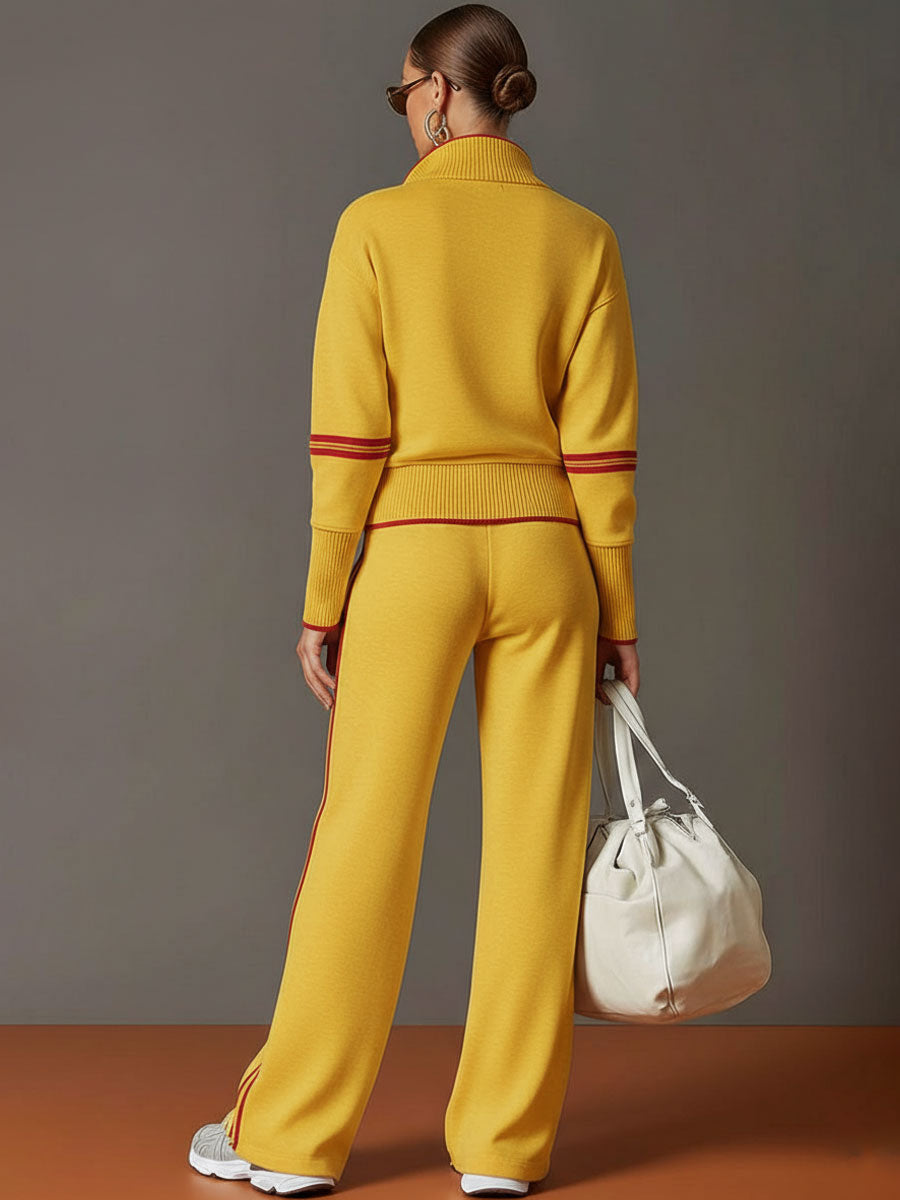 grauer und weißer Halbzip-Sweatshirt mit weitem (11)
