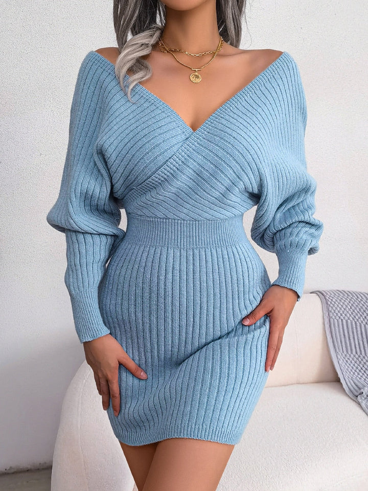 I Langer Pullover für Frauen Fall w kolorze Niebieski