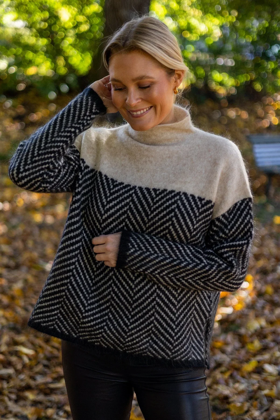 Kuscheliger Rollkragenpullover Damen pullover (4)