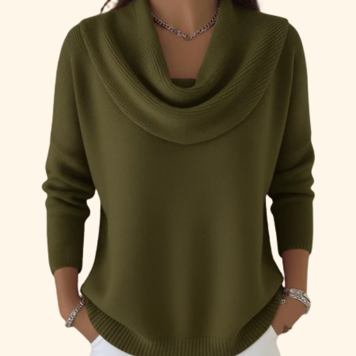 Luksusowy Pullover Miękki w kolorze Zielony