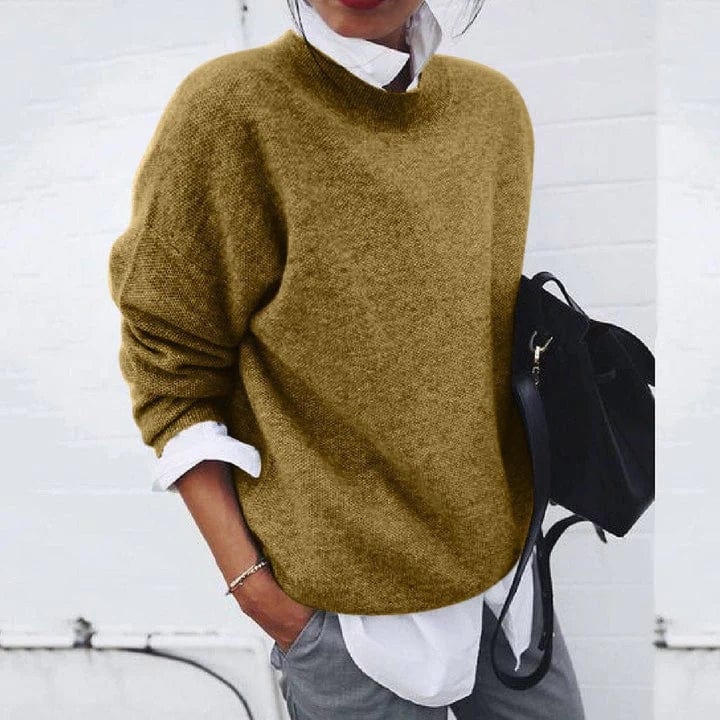 Luksusowy Pullover Wszechstronny w kolorze Khaki