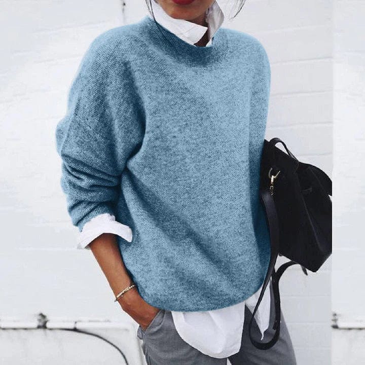 Luksusowy Pullover Wszechstronny w kolorze Niebieski
