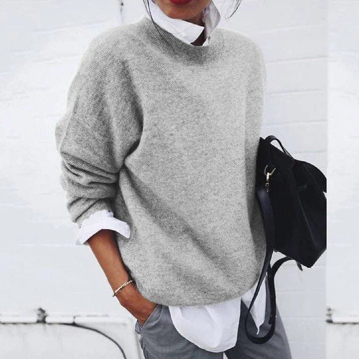 Luksusowy Pullover Wszechstronny w kolorze Szary