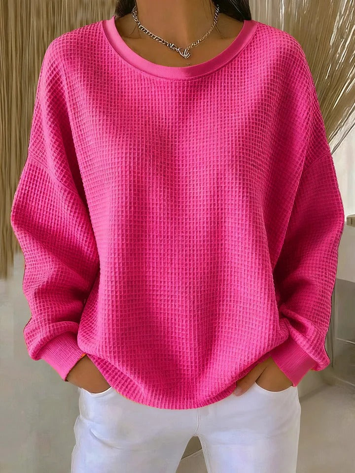 Miękki Pullover Wielosezonowy w kolorze Leuchtendes Pink
