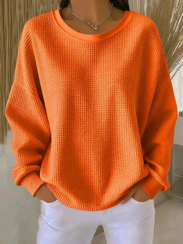 Miękki Pullover Wielosezonowy w kolorze Pomarańczowy