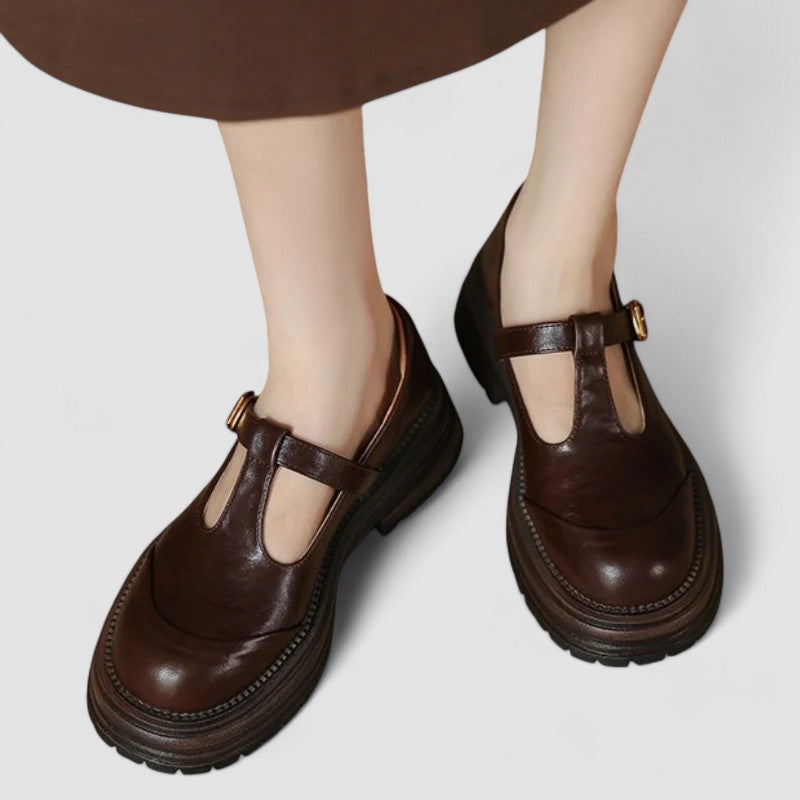 Orthopädische Mary Jane Schuhe Orthopedic w kolorze Brązowy