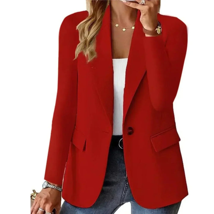 Uniwersalny elegancki Blazer w kolorze Czerwony