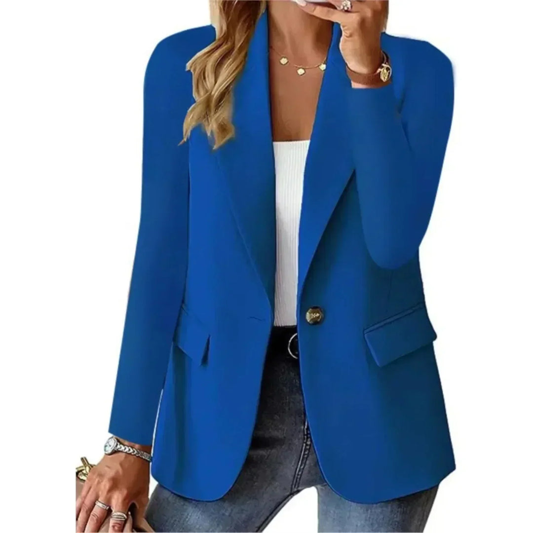 Uniwersalny elegancki Blazer w kolorze Niebieski