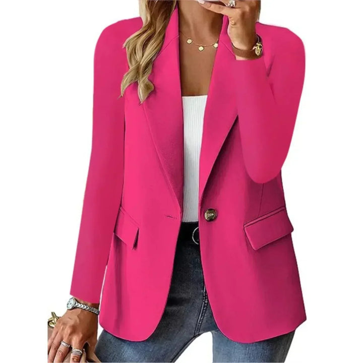 Uniwersalny elegancki Blazer w kolorze Różowy