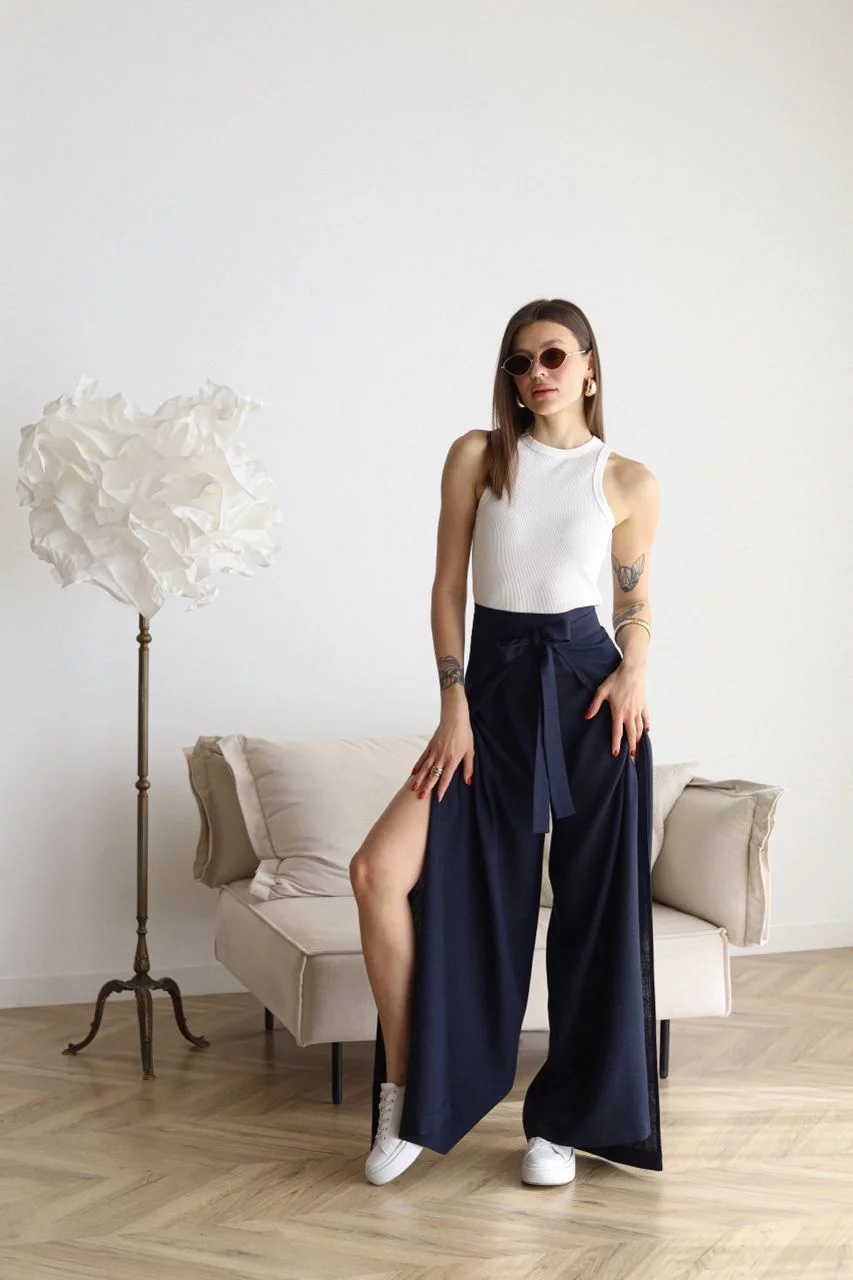 Weite Leinenhosen Wide pants (3)
