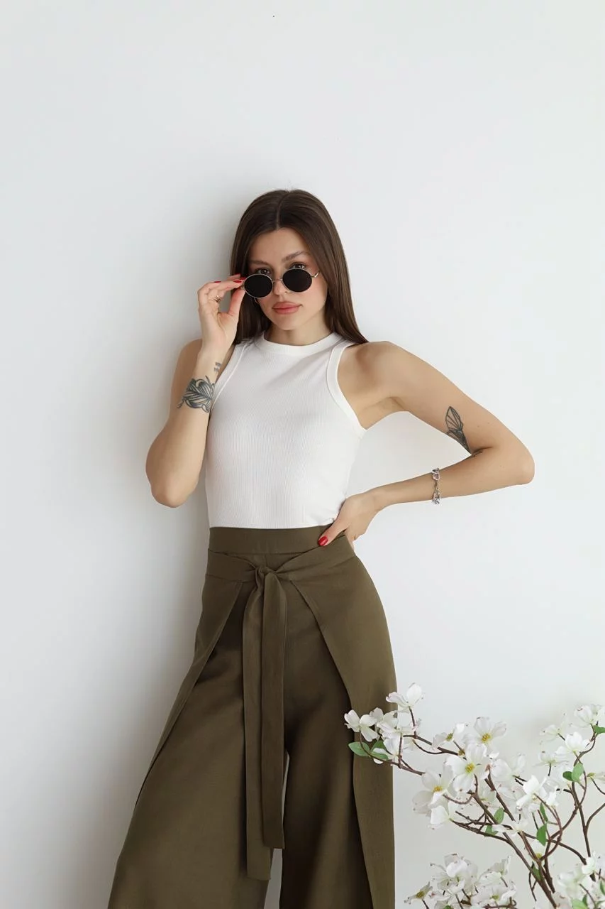 Weite Leinenhosen Wide pants (8)
