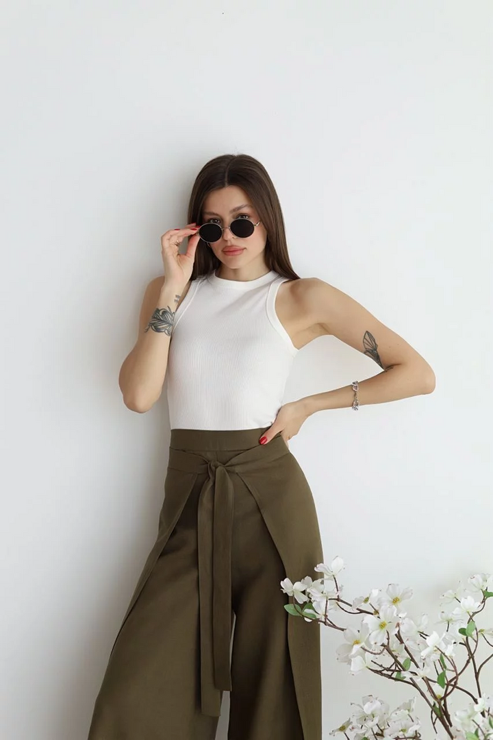 Weite Leinenhosen Wide pants (8)