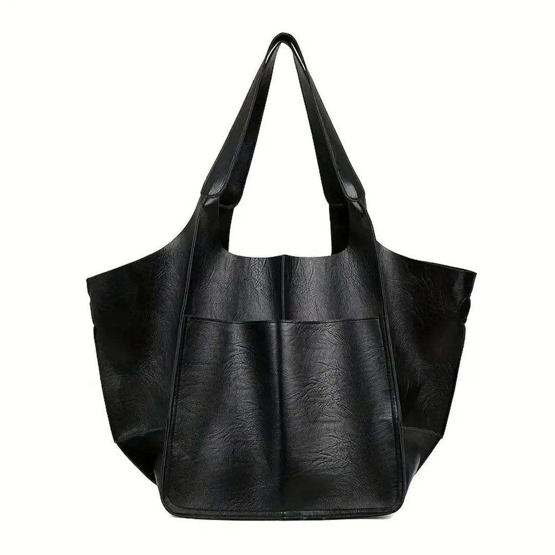 Women's Oversized Vegan Leather Magnetic-Closure (14)