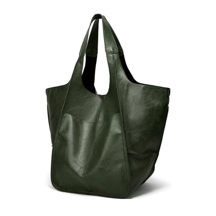 Women's Oversized Vegan Leather Magnetic-Closure (16)