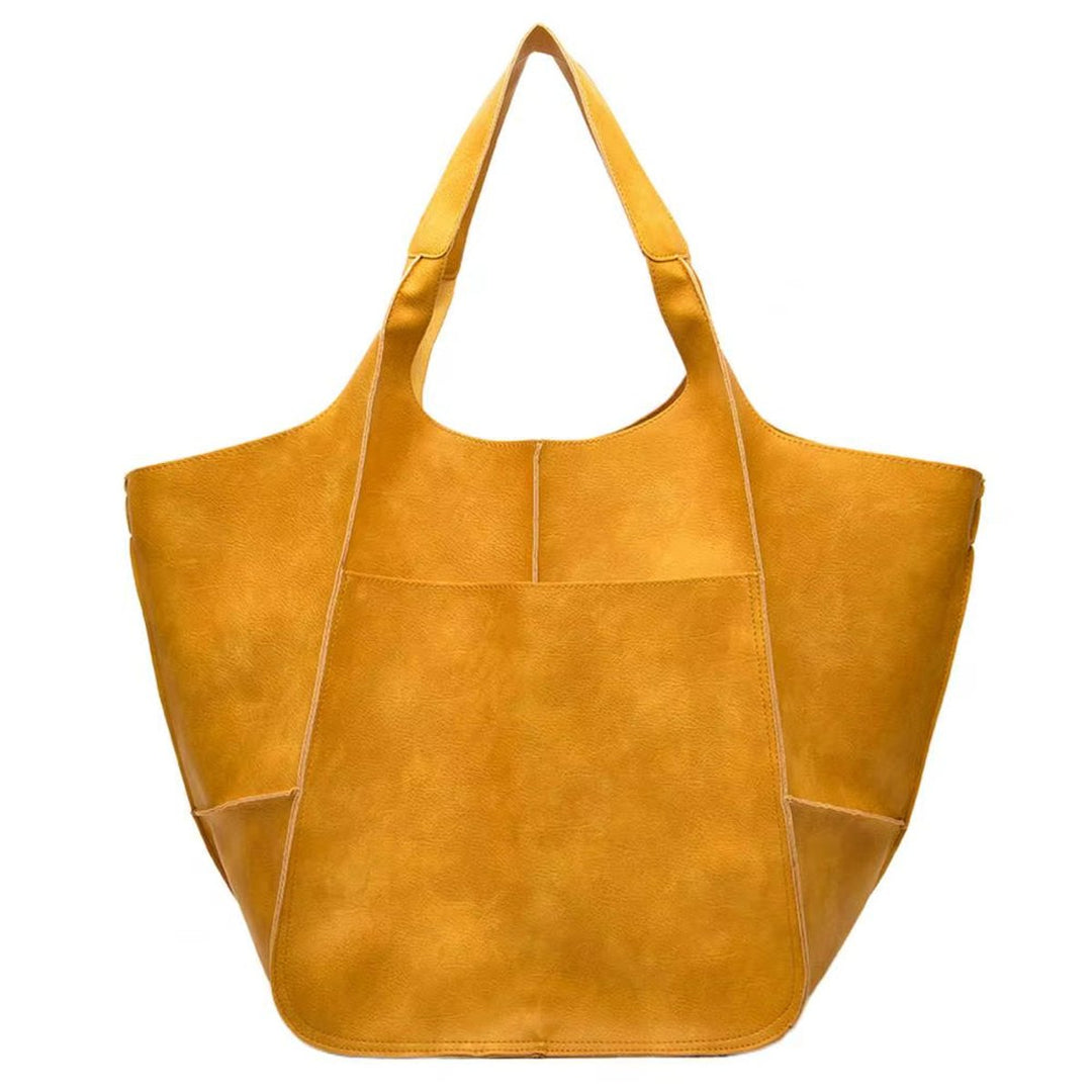 Women's Oversized Vegan Leather Magnetic-Closure (17)