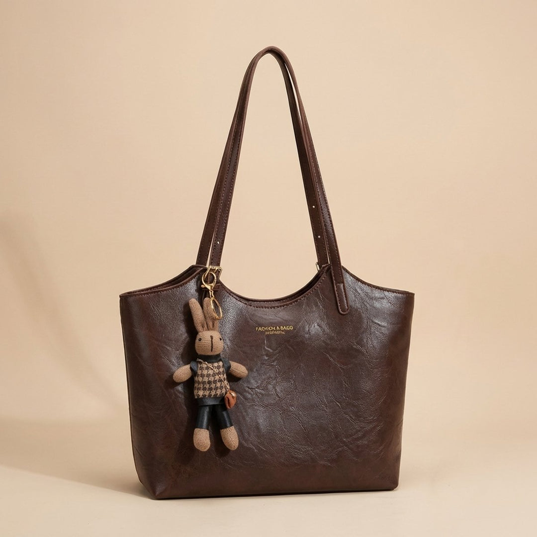 Women's Soft Vegan Leather Shoulder w kolorze Czarny